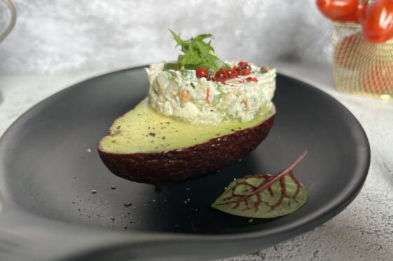 Tartare with tiger prawns