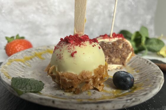 Cake pops w białej czekoladzie